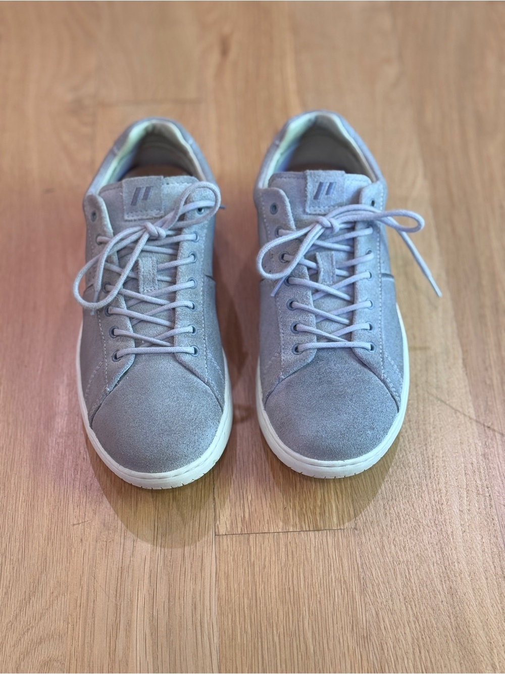 Piloti Italian Light Gray Suede Low-Top Sneakers